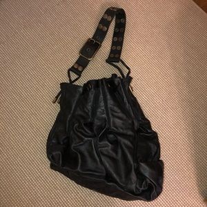 Vintage D&G leather bag with adjustable snaps